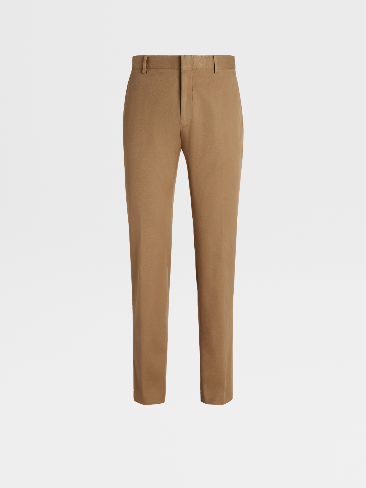 Pantaloni Tinti in Capo Premium Cotton Color Cammello